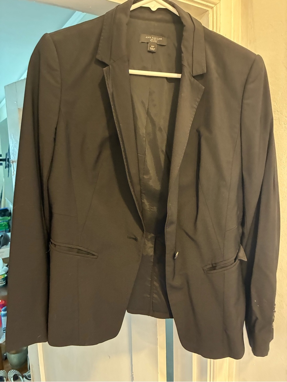 Ann Taylor Black Women's Single-Button Blazer